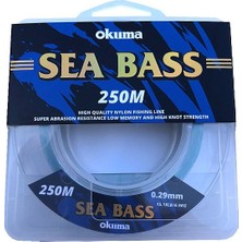 Okuma Sea Bass Nylon Moss Green Color 250 M