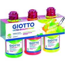 Giotto Tempera Yıkanabilir Boya Seti 3X250ML Neon Renkler (FT542700)