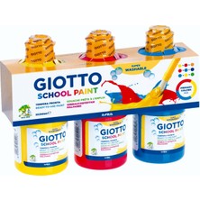 Giotto Tempera Yıkanabilir Boya Seti 3X250ML Ana Renkler (FT542400)