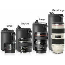 4 Lü Lens Objektif Taşıma Çantası S M L Xl Canon Nikon Sony Sigma Tamron Tokina Fujifilm Olympus