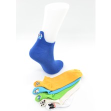 Dode Flora Emojili Kadın Patik Çorap (6 Lı) - (36/40)