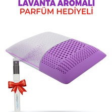 Viscofoam Aroma Terapi Hava Kanallı Ortopedik Yastık Visco Yastık Lavanta 60x40x16cm