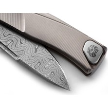 Lionsteel Thrill Damascus Grey Titanium Çakı