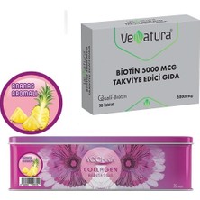 Voonka Hidrolize Collagen Beauty Plus 30 Saşe+Yetişkinler Için Biotin 5000 Mcg 30 Tablet