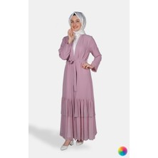 WHITE CORNER Abaya 1847 Pudra