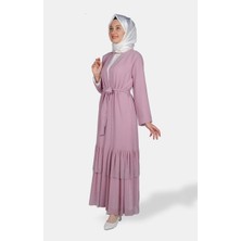 WHITE CORNER Abaya 1847 Pudra