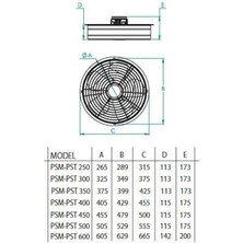 Fanex Pst 400 Aksiyel Aspiratör