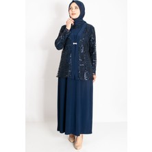 Modaviki Pul Payet Detay Ceketli Abiye Takım Lacivert MDA2206