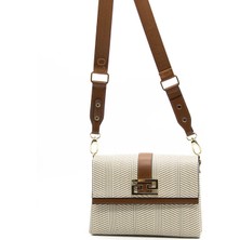 Silver Polo Silver  Polo Kadın Çapraz Çanta Bej - Taba NV1009