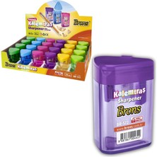 Üçgen Kalemtraş 2 Bıçaklı 1 Adet Renkli Brons Kalemtraş Üçgen 1 Adet