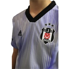 Beşiktaş Çocuk Lisanslı Lila Futbol Forması Hediye Kartal Ahşap Kutulu
