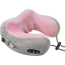 Mega Awm Masaj Yastığı Yeni Nesil Şarjlı Kablosuz U Şekilli Ovmalı Boyun Masaj Aleti Umasaj