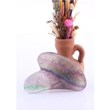 Mega Awm Florit Doğal Taşı Kalpli Gua Sha Masaj Aleti MA001