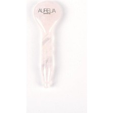 Mega Awm Rose Quartz Kaşık Şekilli gua sha Taşı Pembe Kuvars