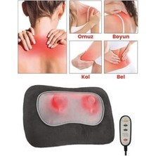 Mega Awm 48350 Shiatsu Isıtmalı Ovmalı Dönebilen Başlıklı Boyun Omuz Sırt Masaj Yastığı