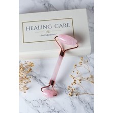 Mega Awm Pembe Kuvars Roller Çift Taraflı Orjinal Yüz Masaj Aleti