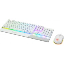 MSI Vigor GK30 Combo White Tr Klavye & Mouse Set Beyaz