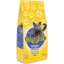 Econature Balıklı Yetişkin Kedi Maması 15 kg