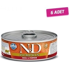 Balkabaklı ve Bıldırcınlı Kedi Konservesi 80 gr - 6 Adet