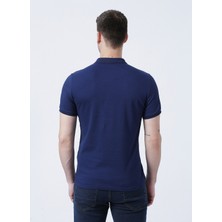 Fabrika Polo Yaka Düz Lacivert Erkek T-Shirt LEGOLAS Y
