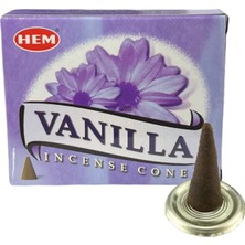 Vanilla Hem Konik Tütsü Vanilya Aromalı Konik Tüsü 10 Adet