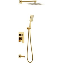 Newarc Aqua Ankastre Banyo Seti Gold