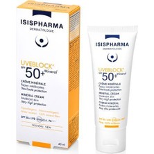 Isıs Pharma Isıspharma Uveblock SPF50+ Mineral Cream 40 ml