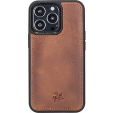 Venito Apple iPhone 13 Pro Magic Wallet Açık Kahverengi Deri Telefon Kılıfı