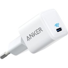 Anker Powerport Iıı Nano 20W Usb-C Güç Adaptörü + C4U Lightning To Type-C Apple iPhone Data ve Şarj Kablosu - iPhone Hızlı Şarj Cihazı Seti
