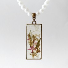 Halley Concept El Yapımı Özel Tasarım Reçine Kadın Kolye