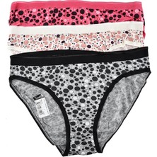 Tutku 0821 Begüm 6'lı Paket Desenli Elastan Bayan Bikini Külot