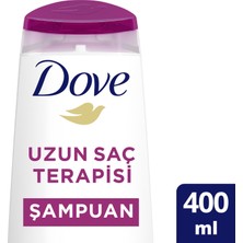 Dove Uzun Saç Terapisi Şampuan Uzun, Yıpranmış Saçlar Için 400 ml - 3'lü Avantaj Paketi