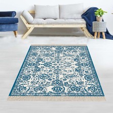 Bona Fortuna Osmanlı Motifler Desenli Etnik Dijital Baskı Yıkanabilir Kaymaz Taban Salon Halı ve Yolluk