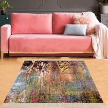 Bona Fortuna Batik Desenli Renk Geçişli Dijital Baskı Yıkanabilir Kaymaz Taban Salon Halısı ve Yolluk