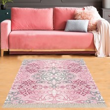 Bona Fortuna Osmanlı Motifler Desenli Etnik Dijital Baskı Yıkanabilir Kaymaz Taban Salon Halı ve Yolluk