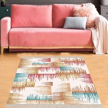 Bona Fortuna Batik Desenli Renk Geçişli Dijital Baskı Yıkanabilir Kaymaz Taban Salon Halısı ve Yolluk