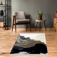 Bona Fortuna Mermer Desenli Dijital Baskı Yıkanabilir Kaymaz Taban Salon Halı ve Yolluk