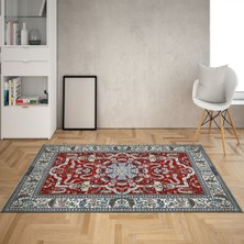 Bona Fortuna Osmanlı Motifler Desenli Etnik Dijital Baskı Yıkanabilir Kaymaz Taban Salon Halı ve Yolluk