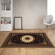 Bona Fortuna Osmanlı Motifler Desenli Dijital Baskı Yıkanabilir Kaymaz Taban Salon Halı ve Yolluk