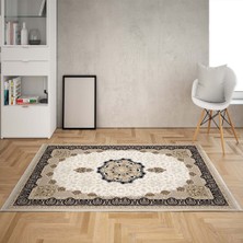 Bona Fortuna Osmanlı Motifler Desenli Etnik Dijital Baskı Yıkanabilir Kaymaz Taban Salon Halı ve Yolluk