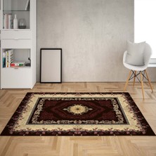 Bona Fortuna Osmanlı Motifler Desenli Etnik Dijital Baskı Yıkanabilir Kaymaz Taban Salon Halı ve Yolluk