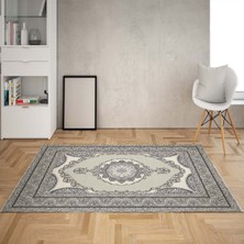 Bona Fortuna Osmanlı Motifler Desenli Etnik Dijital Baskı Yıkanabilir Kaymaz Taban Eskitme Salon Halısı