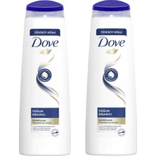 Dove Saç Bakım Şampuanı Yoğun Onarıcı Yıpranmış Saçlar İçin 400 ML x2 Adet
