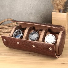 Onywatch Doğal Deri Çoklu Saat Kutusu / Saat Rollu / Watch Box / Saat Saklama Kutusu / Watch Roll
