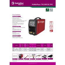 Gedik Kaynak Gekamac Power Plus Tig 200 Dc Kaynak Makinesi