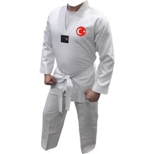 Yiğit Spor Kişiye Özel Isim Baskılı Taekwondo Elbisesi + Beyaz Kuşak & Tekvando Elbisesi & Taekwondo Dobok Çocuk ve Yetişkin