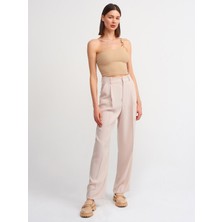 Dilvin 7954 Yüksek Bel Pantolon-Açık Taş