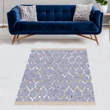 Bona Fortuna Geometrik Damla Desen Dijital Baskı Yıkanabilir Kaymaz Taban Modern Salon Halısı