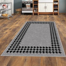 Bona Fortuna Kazayağı Çerçeveli Dijital Baskı Yıkanabilir Kaymaz Taban Salon Halısı ve Yolluk