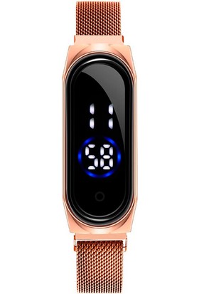 Watch Art Polo Watchart Mıknatıslı Hasır Kordon Dokunmatik Unisex LED Kol Saati PWAD00043